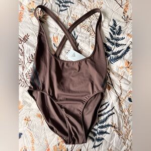 Adidas Women's Chocolate Brown Leotard